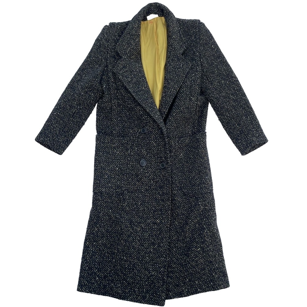 Vintage Coat 100% Wool Made in USA Workers Union Fashioned by Jill Jr. Tweed 60s